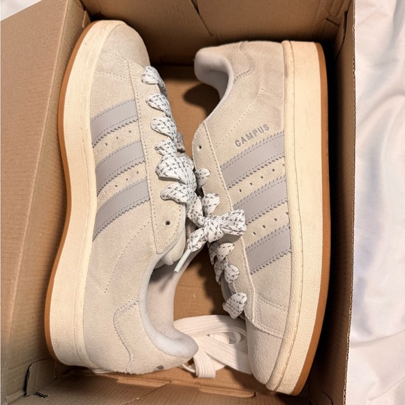 adidas Shoes - adidas Campus Beige and Gray Women's Shoes